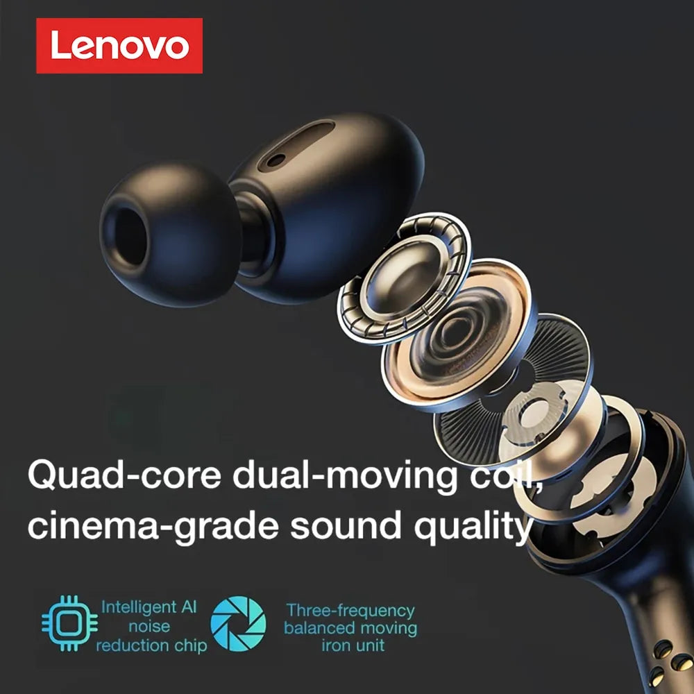 Lenovo LP3 Pro Earphones TWS Bluetooth 5.0 Wireless HIFI Music Headset Display 1200mAh Battery Headphones