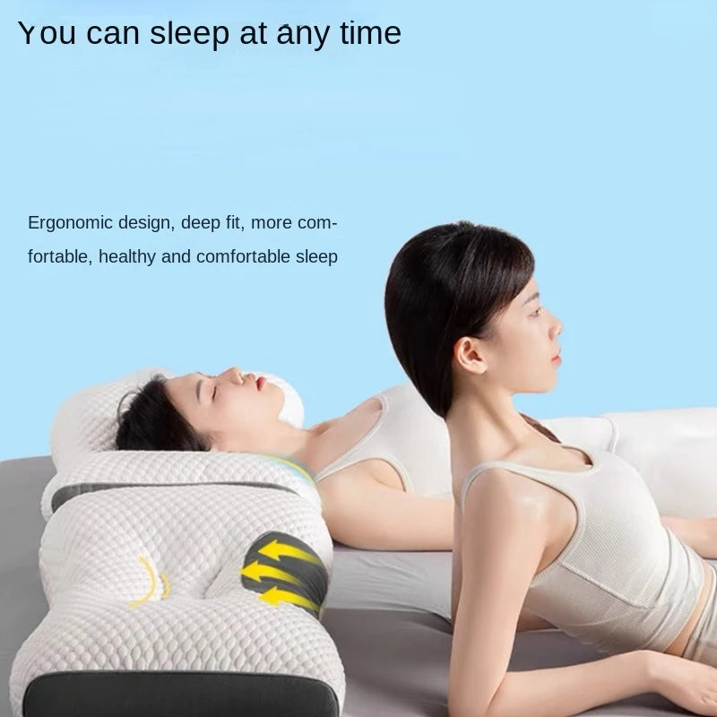 Super 3D Ergonomic Pillow Sleep Neck Pillow Protects The Neck Spine Orthopedic Contour Pillow Bedding for All Sleeping Positions