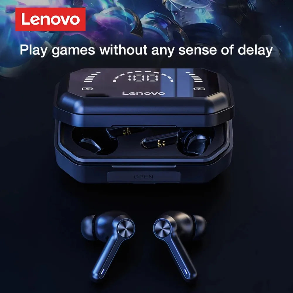 Lenovo LP3 Pro Earphones TWS Bluetooth 5.0 Wireless HIFI Music Headset Display 1200mAh Battery Headphones