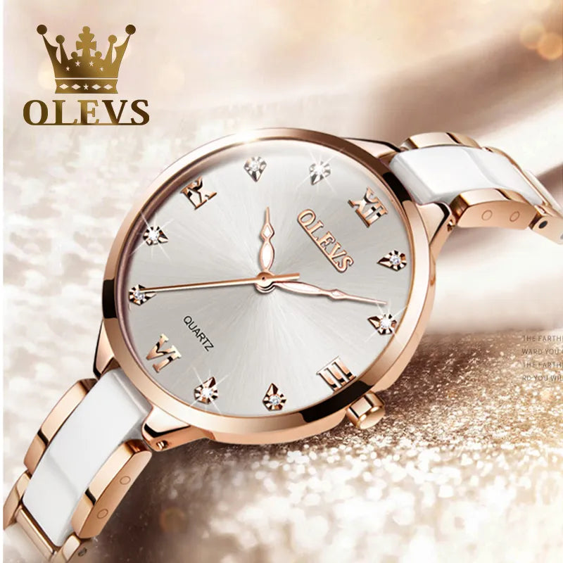 OLEVS Quartz Watch for Women movement 30M Waterproof