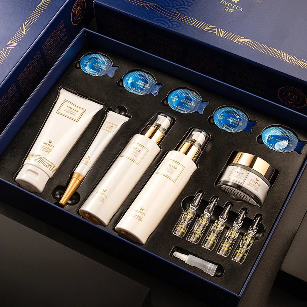 15PCS Caviar Skin Care Set Face Serum