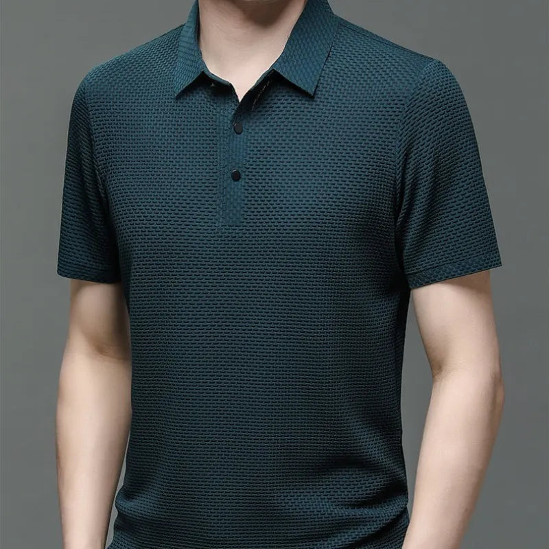 Summer New Men's Short Sleeve T-shirt Cool and Breathable POLO Shirt