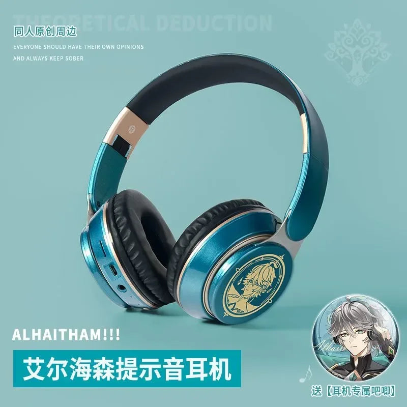 Genshin Impact Xiao Wanderer Headphone Wireless 2 in1 Bluetooth Headset