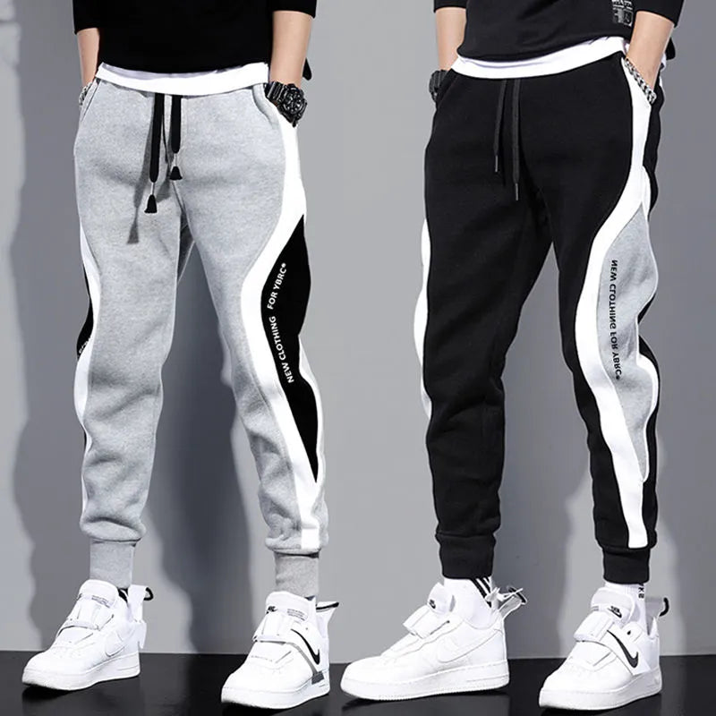 Autumn Men's Casual Pants Men's Patchwork Nine-point Sports