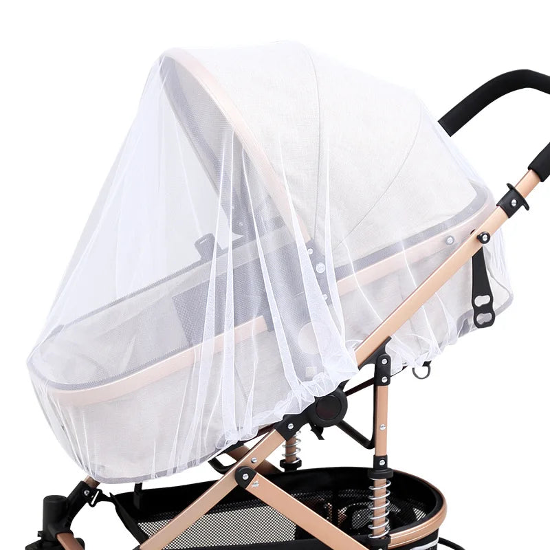 Zipper type fly protection accessories children's crib mesh carriage full cover