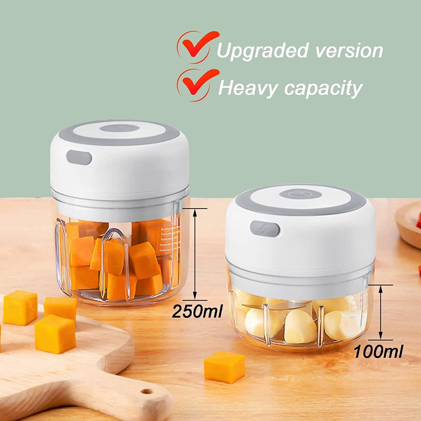 Mini USB Garlic Chopper, Meat, Grinder, fruits Masher Machine