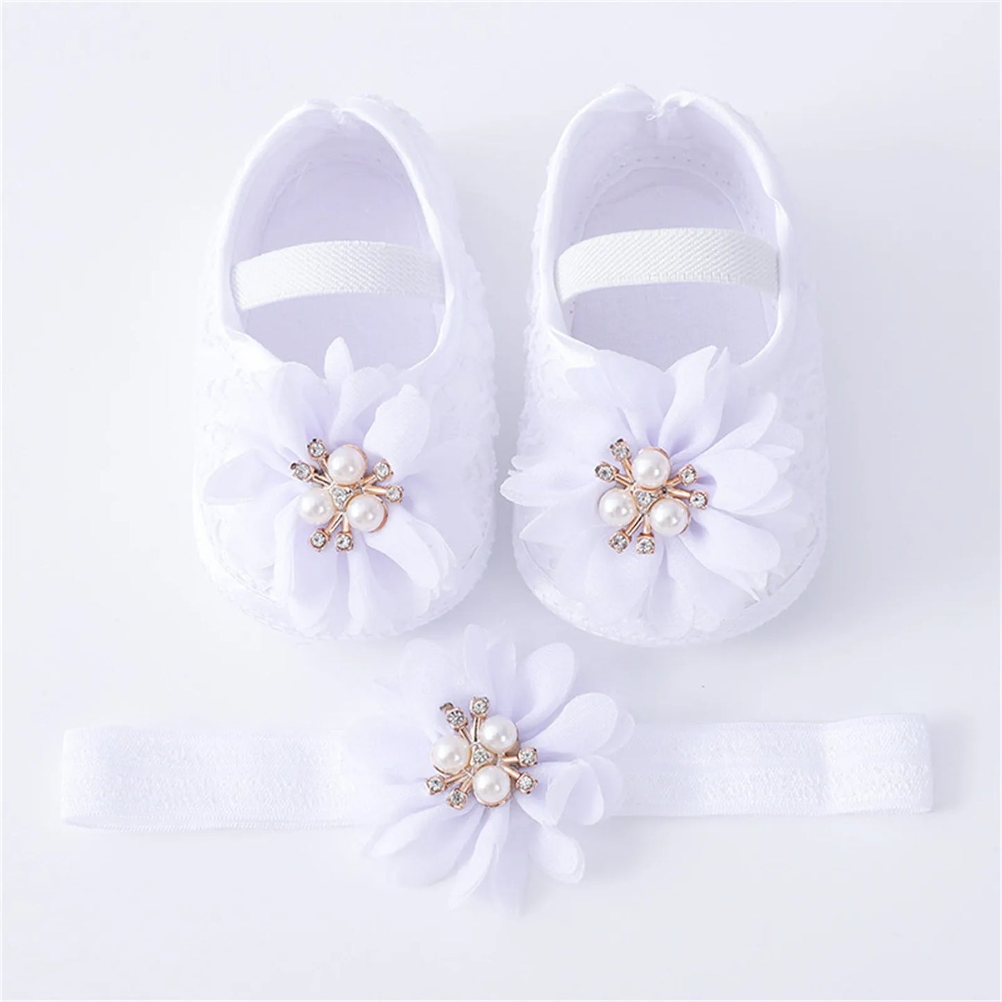 Baby Girls Flower Princess Walking Shoes for Newborn