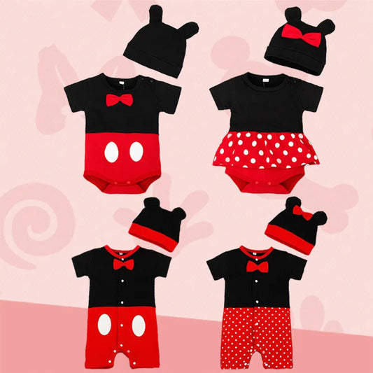 Summer Baby Girl Newborn Romper Hat Short Skirt Sock 3 PCS Set