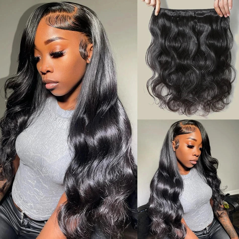 32" Body Wave Human Hair Bundles Indian H