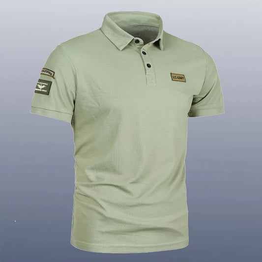 M-5XL Summer New Men's Short Sleeve Polo Shirt