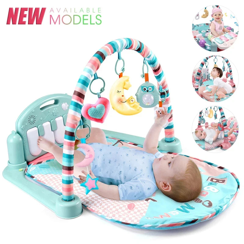 Baby Fitness Stand Music Play Gym Activity Toys Newborn