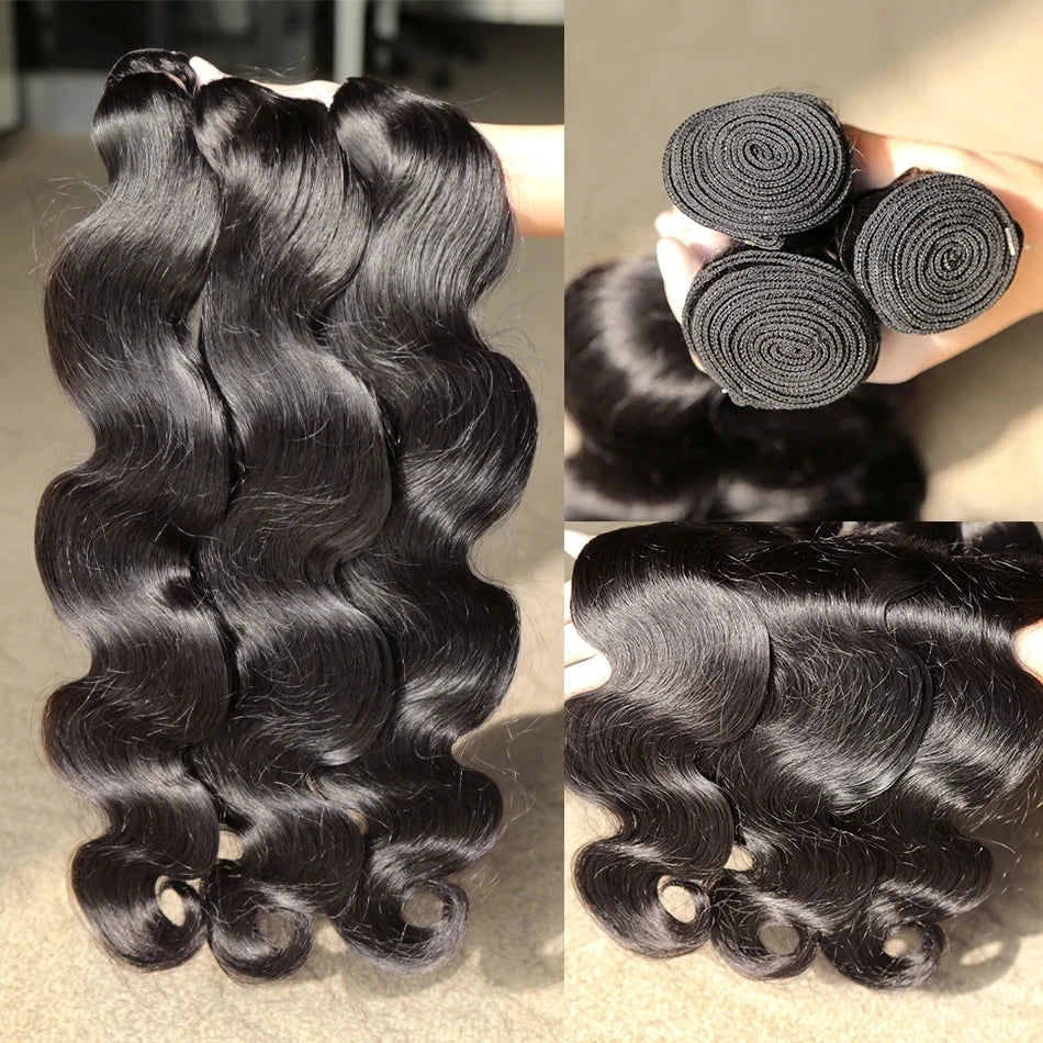 32" Body Wave Human Hair Bundles Indian H