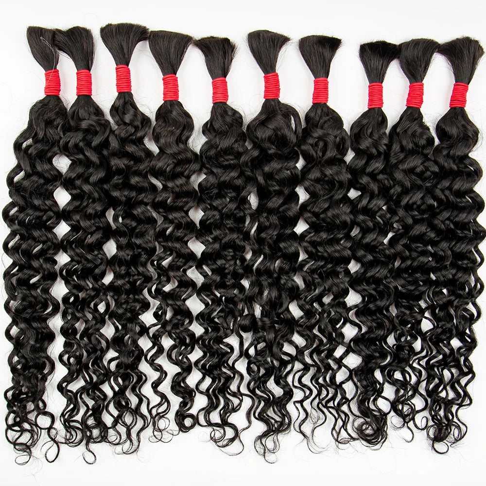 Water Wave Human Hair Bulk for Braiding