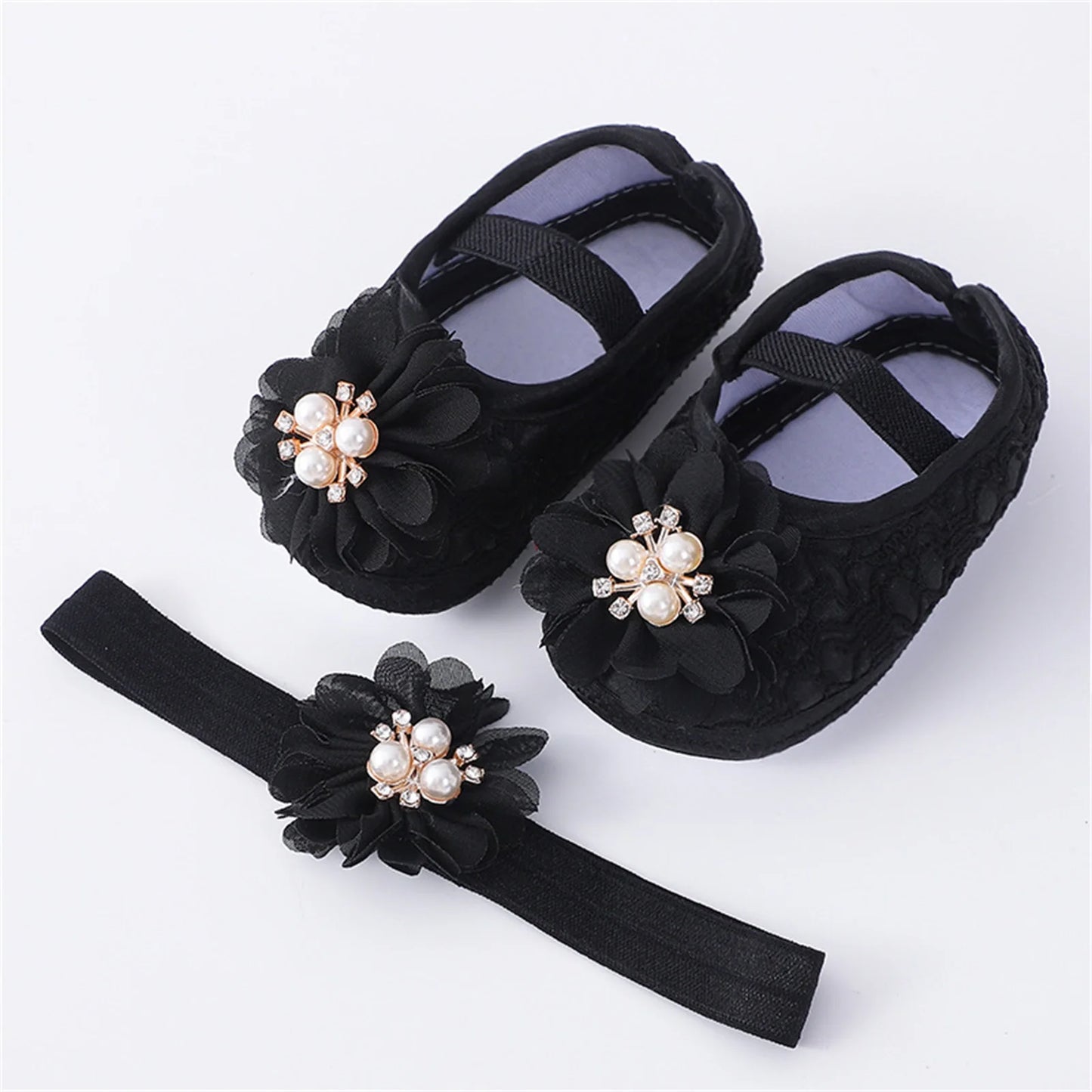 Baby Girls Flower Princess Walking Shoes for Newborn