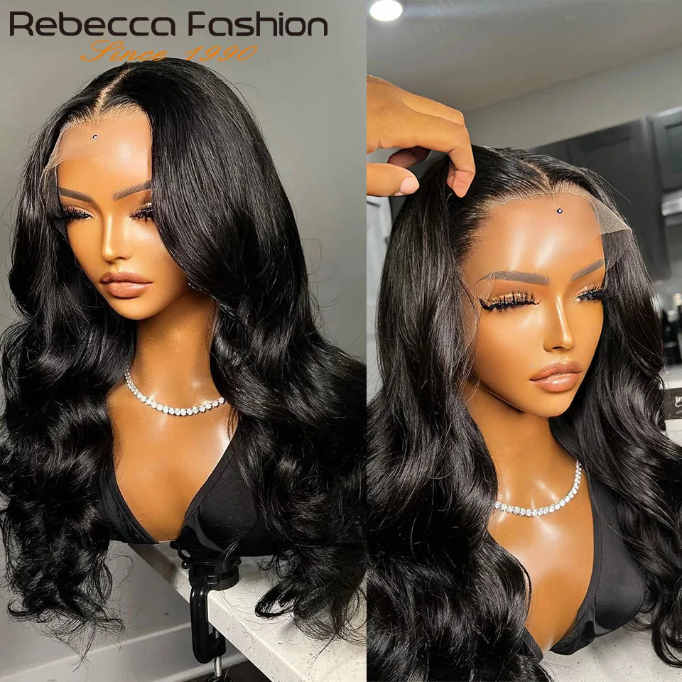 Rebecca Body Wave Lace Front Wigs 180D Transparent