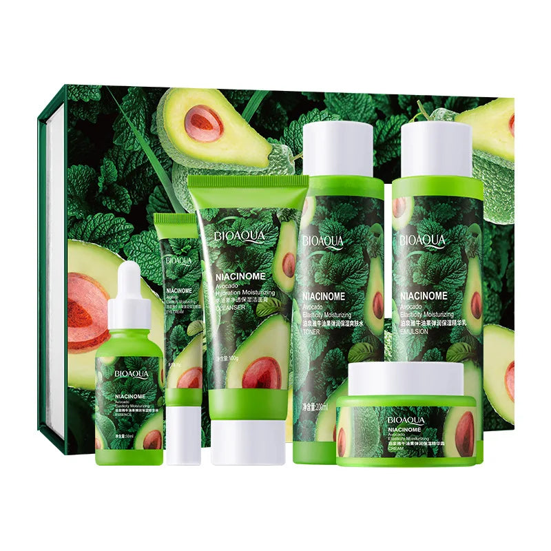 6pcs/set BIOAQUA Avocado Skin Care Sets