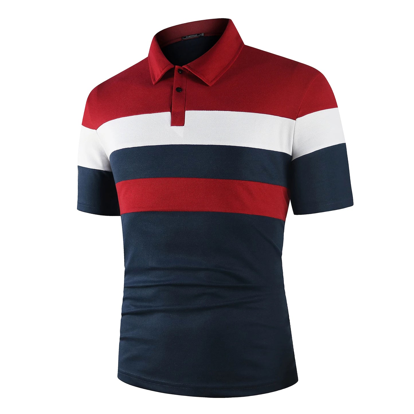 KB Men Polo Men Shirt Short Sleeve Polo Shirt Contrast Color