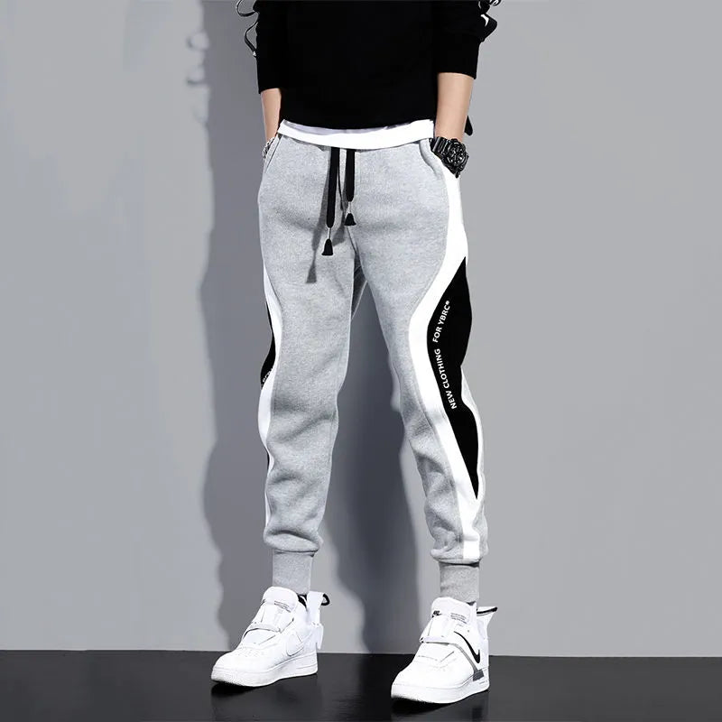 Autumn Men's Casual Pants Men's Patchwork Nine-point Sports