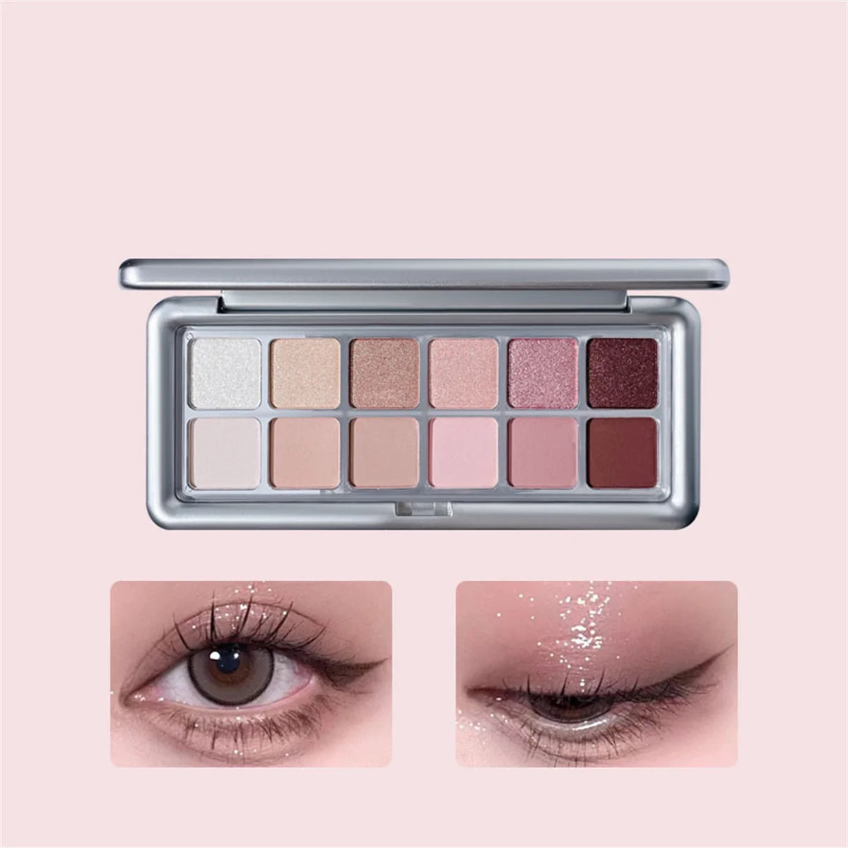 12 Color Eye Shadow Plate Matte Pearl Eyeshadow