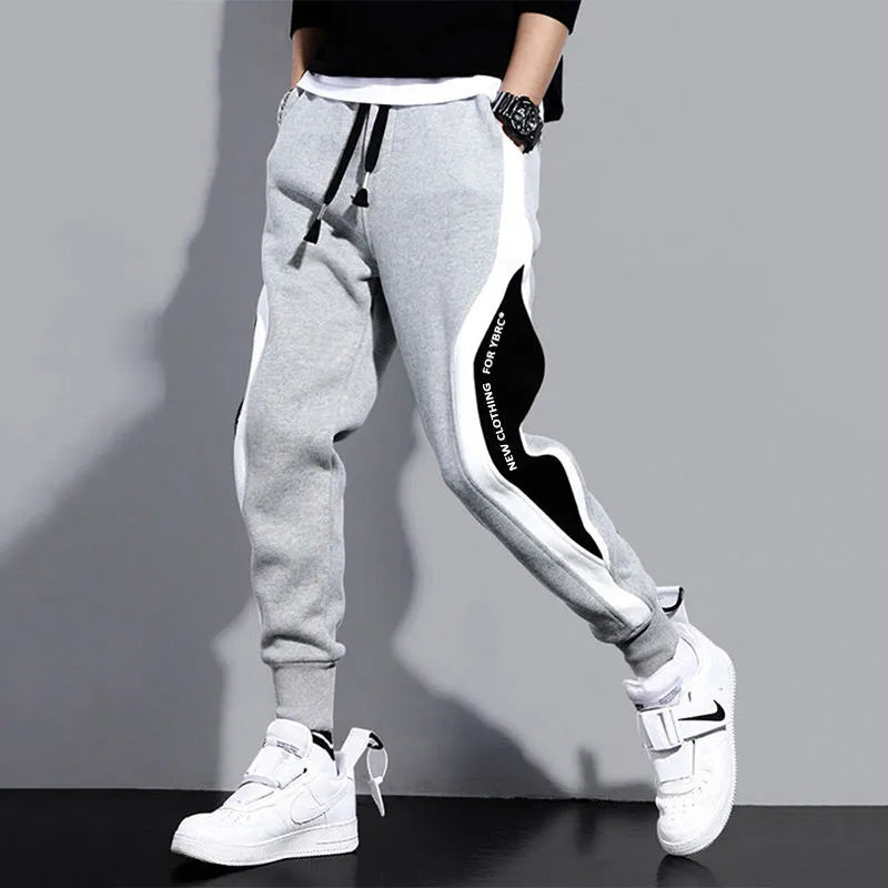 Autumn Men's Casual Pants Men's Patchwork Nine-point Sports