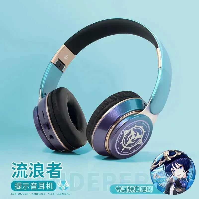 Genshin Impact Xiao Wanderer Headphone Wireless 2 in1 Bluetooth Headset