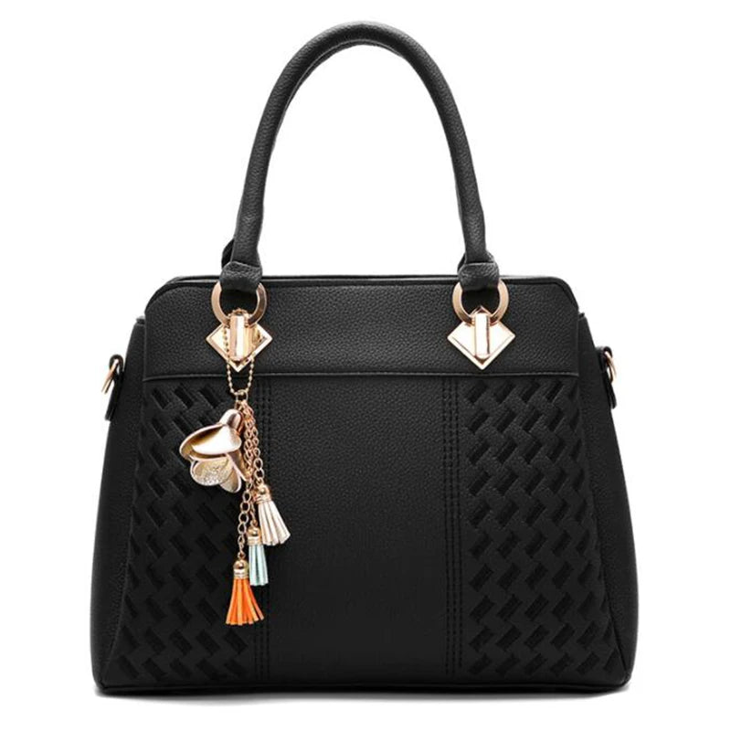 Gusure Luxury Handbag Women Crossbody Bag with tassel hanging Large Capacity