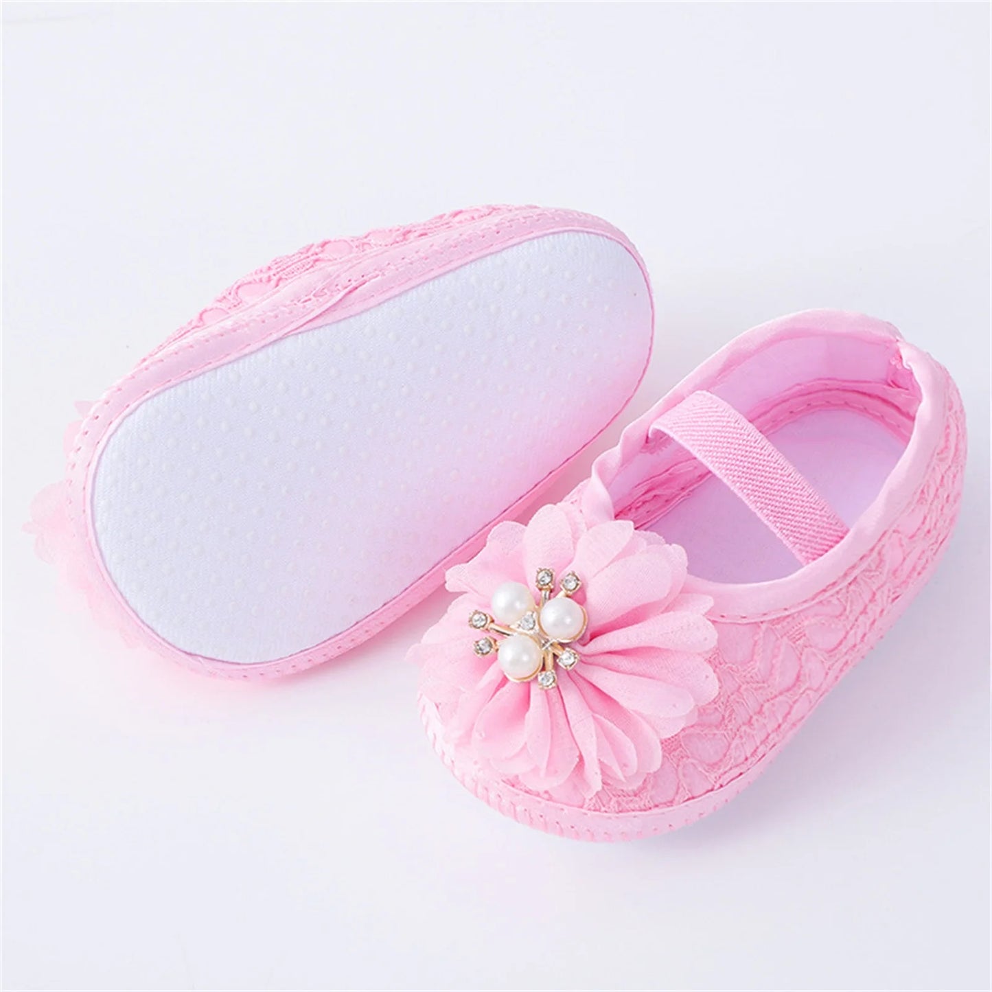 Baby Girls Flower Princess Walking Shoes for Newborn