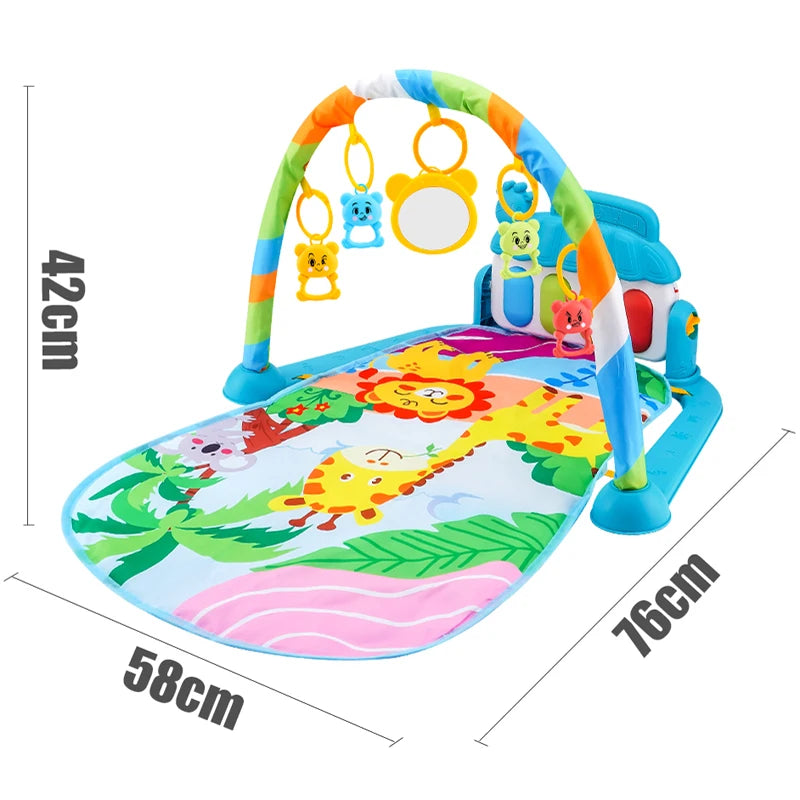 Baby Fitness Stand Music Play Gym Activity Toys Newborn