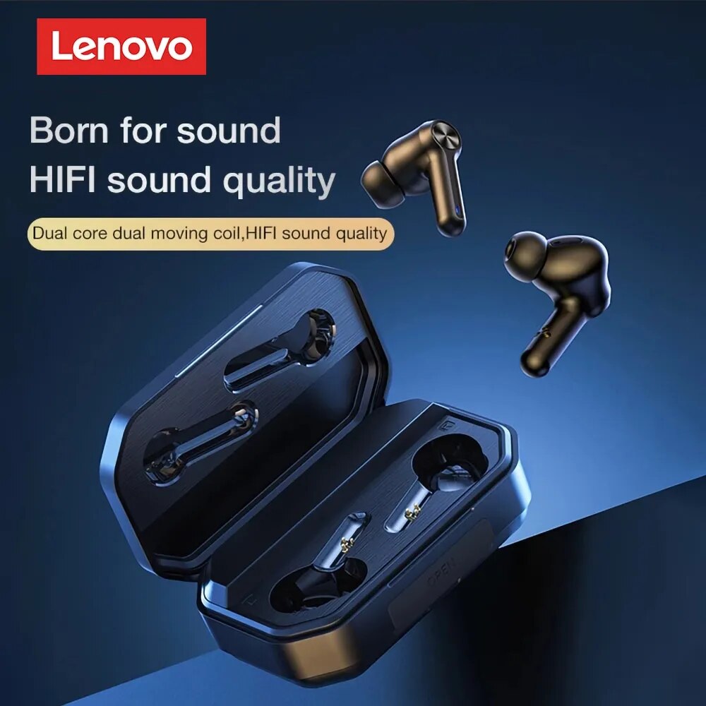 Lenovo LP3 Pro Earphones TWS Bluetooth 5.0 Wireless HIFI Music Headset Display 1200mAh Battery Headphones