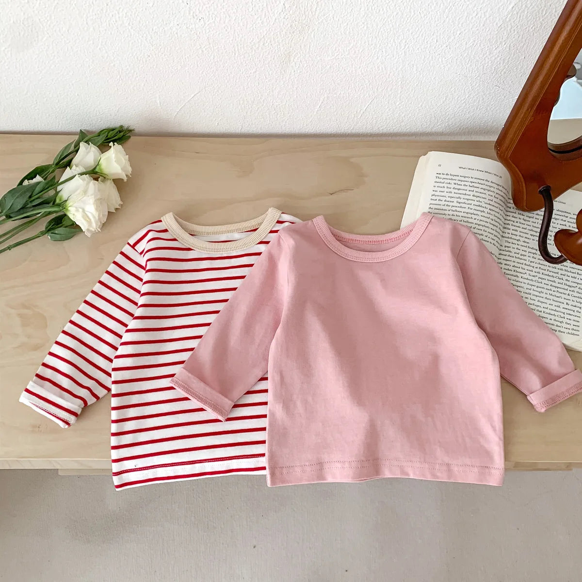 Infant Newborn Girls Autumn Full Sleeve Striped Top