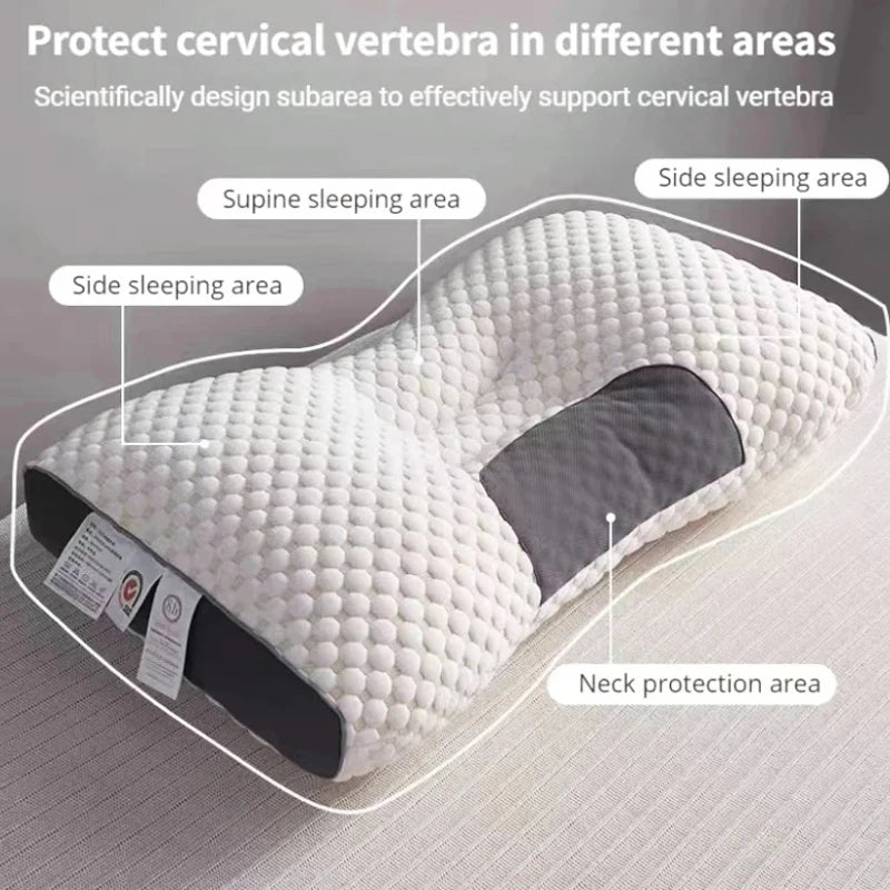 Orthopedic Reverse Traction Pillow Protects Cervical Vertebra and Helps Sleep Single Neck Pillow Can Be Machine Washable 48X74cm