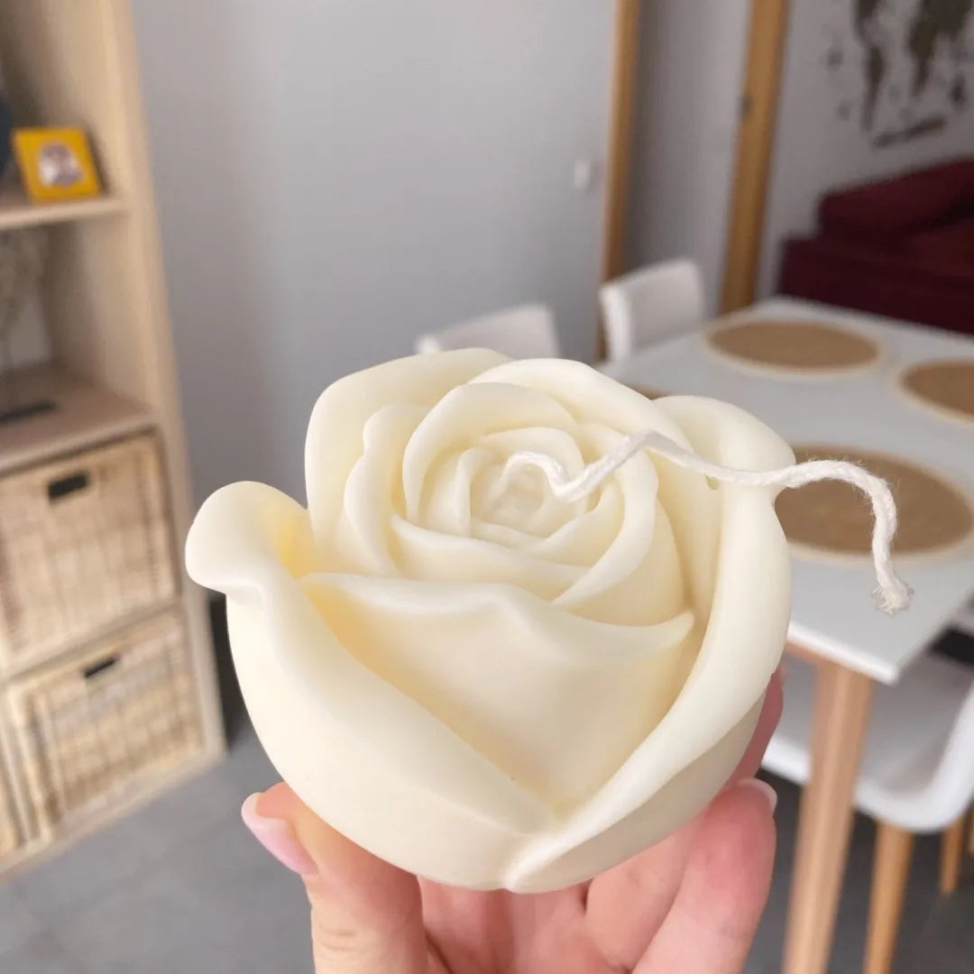 DIY 8-15cm Large Peony candle silicone mold rose cake chocolate silicone mold soap mold Valentine's Day Gift Rose flower mold