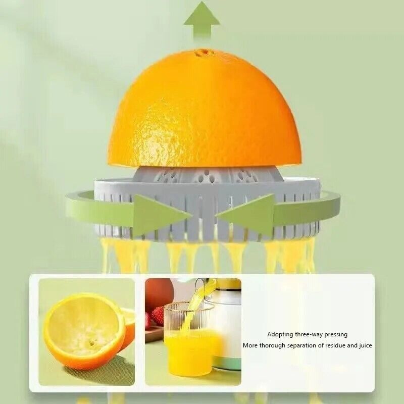 Electric Fruit Juicer Squeezer - Portable Wireless Machine For Orange Lemon USA