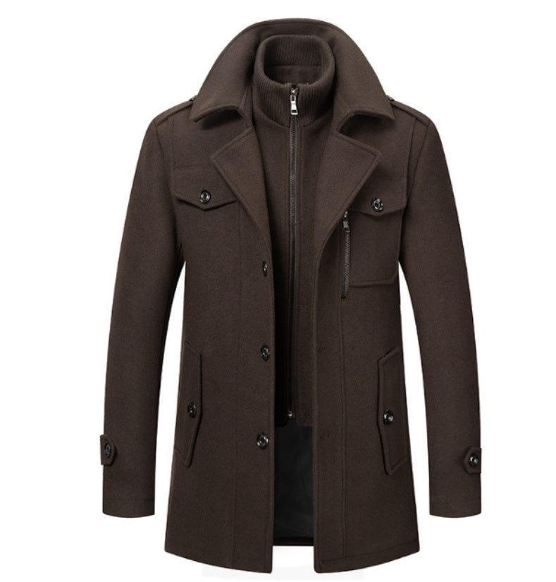 Cold-resistant Plus Cotton Coat, Jacket Woolen for Men