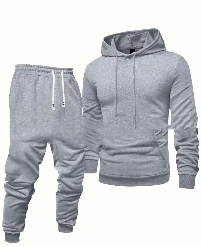 Light Board All-matching Hooded Sweatshirt And Sweatpants Leisure Sports Suit